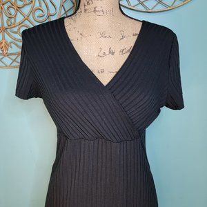 SHEIN Black Midi Dress